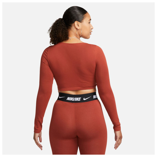 Nike Γυναικεία μακρυμάνικη μπλούζα Sportswear Crop Top